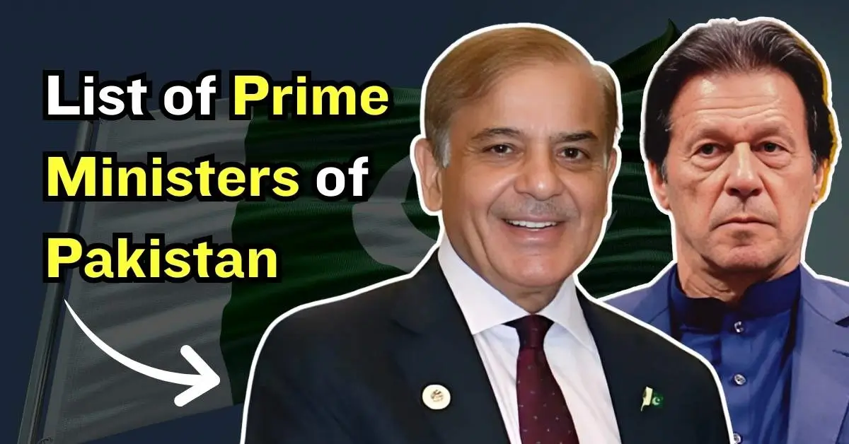 Pakistan Prime Minister List